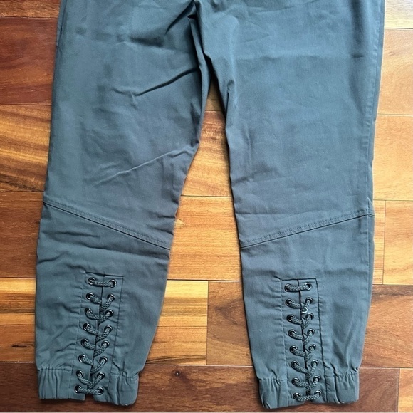 INC Lace-Up Cropped Jogger Pants - Picture 10 of 12